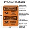 Signmission Swim At Your Own Risk With Symbol Bilingual, 10 in W x Rectangle, Aluminum OS-2PACK-WS-A-1014-L-12844 - alternate 6